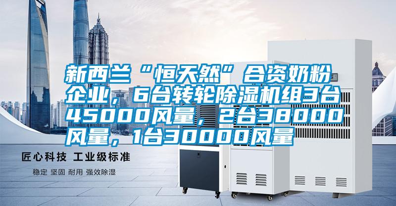 新西蘭“恒天然”合資奶粉企業(yè)，6臺(tái)轉(zhuǎn)輪除濕機(jī)組3臺(tái)45000風(fēng)量，2臺(tái)38000風(fēng)量，1臺(tái)30000風(fēng)量