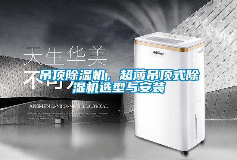 吊頂除濕機，超薄吊頂式除濕機選型與安裝