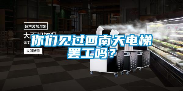 你們見過回南天電梯罷工嗎？