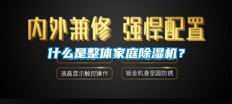 什么是整體家庭除濕機？