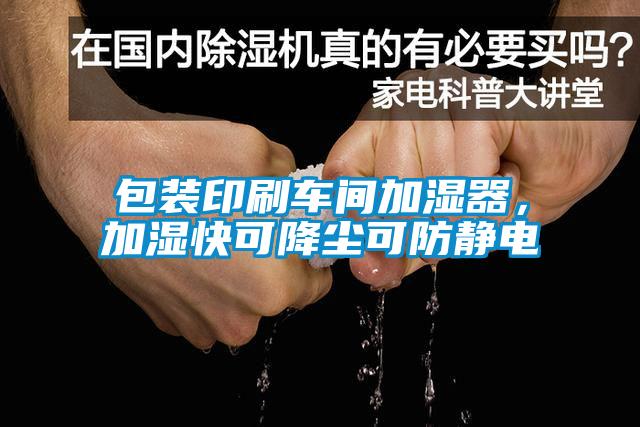 包裝印刷車(chē)間加濕器，加濕快可降塵可防靜電