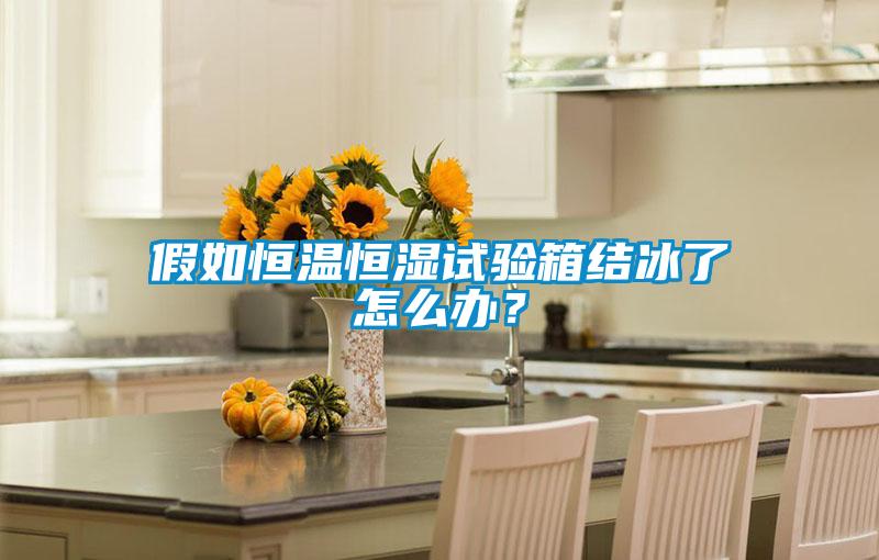 假如恒溫恒濕試驗(yàn)箱結(jié)冰了怎么辦？