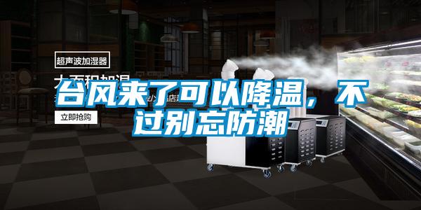 臺(tái)風(fēng)來(lái)了可以降溫，不過(guò)別忘防潮