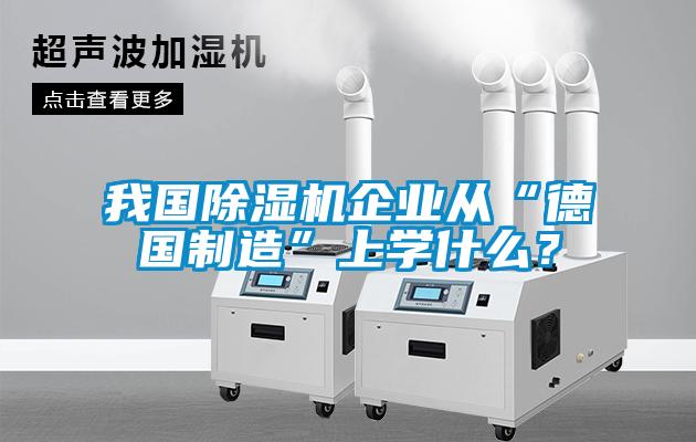 我國(guó)除濕機(jī)企業(yè)從“德國(guó)制造”上學(xué)什么？