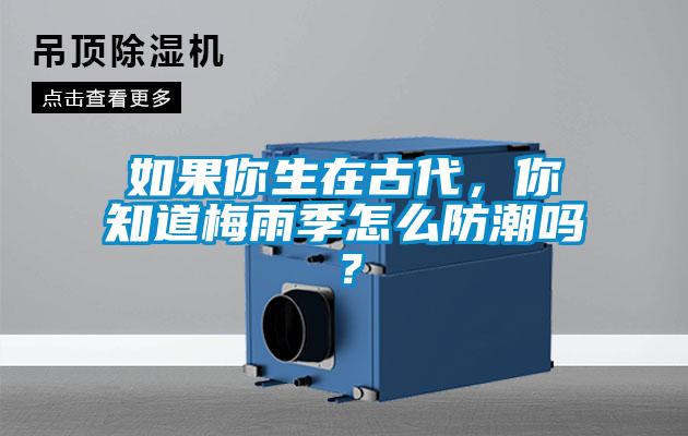 如果你生在古代，你知道梅雨季怎么防潮嗎？
