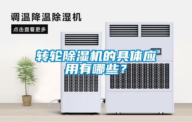 轉(zhuǎn)輪除濕機的具體應用有哪些？