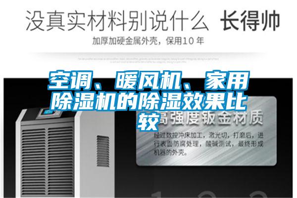 空調(diào)、暖風(fēng)機(jī)、家用除濕機(jī)的除濕效果比較