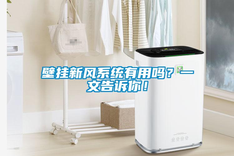 壁掛新風(fēng)系統(tǒng)有用嗎？一文告訴你！