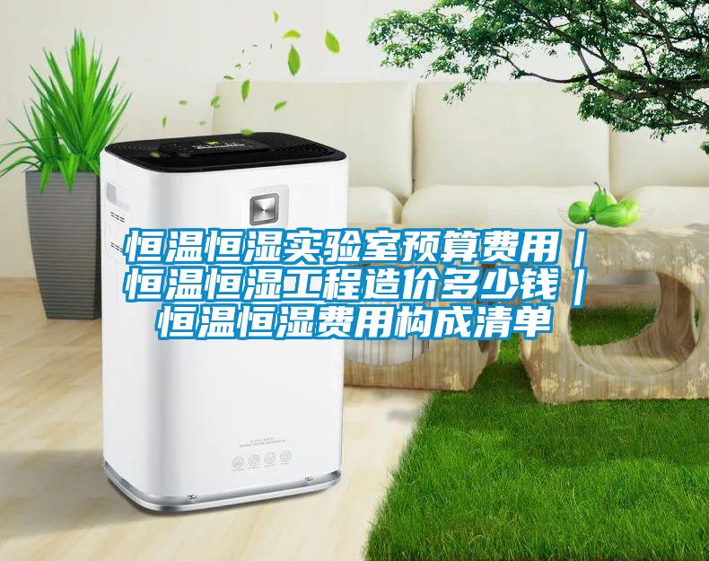 恒溫恒濕實驗室預算費用｜恒溫恒濕工程造價多少錢｜恒溫恒濕費用構(gòu)成清單