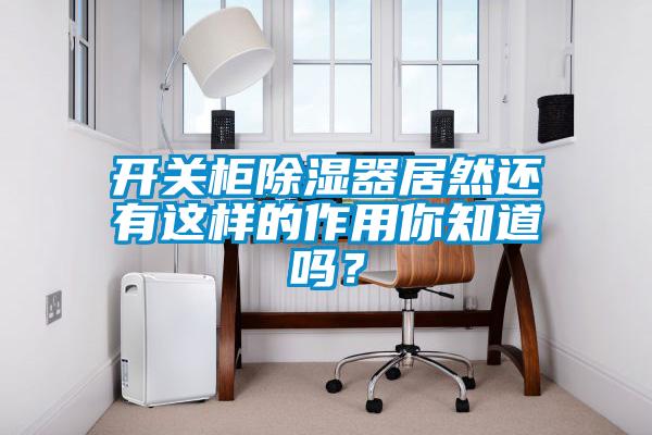 開(kāi)關(guān)柜除濕器居然還有這樣的作用你知道嗎？