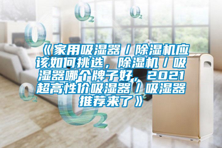《家用吸濕器／除濕機應(yīng)該如何挑選，除濕機／吸濕器哪個牌子好，2021超高性價吸濕器／吸濕器推薦來了》