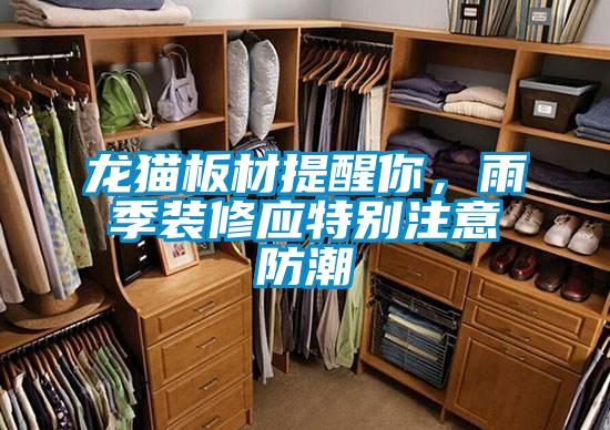 龍貓板材提醒你，雨季裝修應(yīng)特別注意防潮