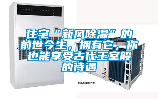 住宅“新風(fēng)除濕”的前世今生，擁有它，你也能享受古代王室般的待遇