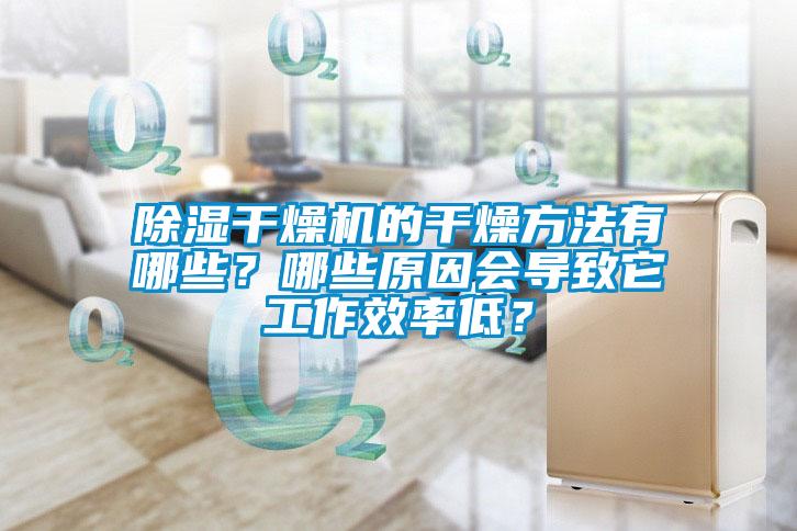 除濕干燥機(jī)的干燥方法有哪些？哪些原因會導(dǎo)致它工作效率低？