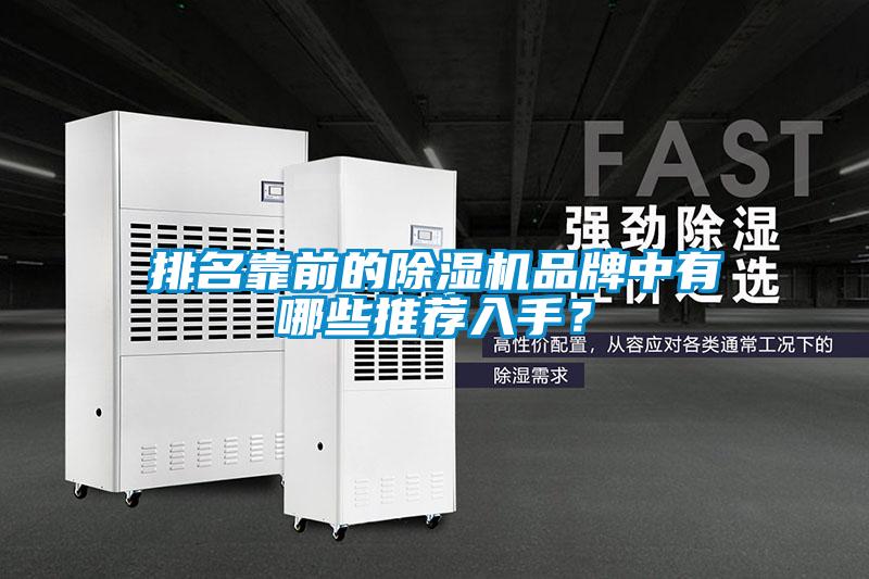 排名靠前的除濕機品牌中有哪些推薦入手？