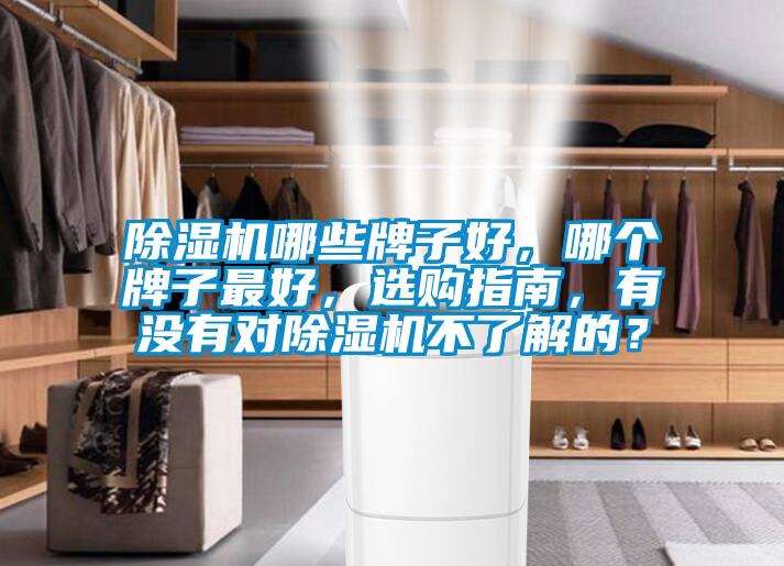 除濕機(jī)哪些牌子好，哪個牌子最好，選購指南，有沒有對除濕機(jī)不了解的？