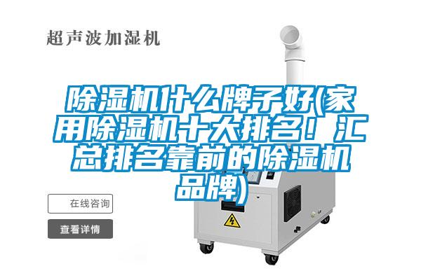 除濕機(jī)什么牌子好(家用除濕機(jī)十大排名！匯總排名靠前的除濕機(jī)品牌)
