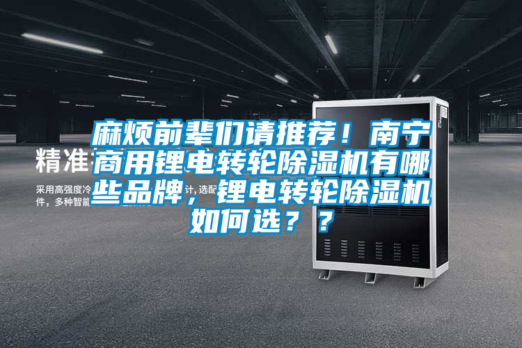 麻煩前輩們請(qǐng)推薦！南寧商用鋰電轉(zhuǎn)輪除濕機(jī)有哪些品牌，鋰電轉(zhuǎn)輪除濕機(jī)如何選？？