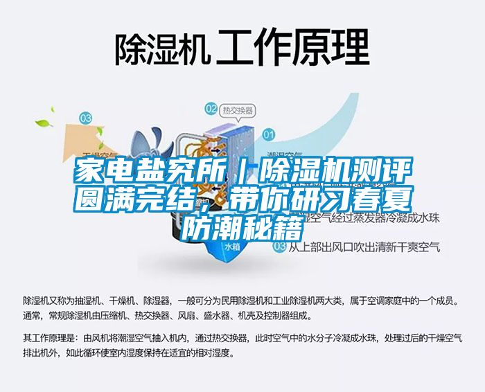 家電鹽究所｜除濕機(jī)測評圓滿完結(jié)，帶你研習(xí)春夏防潮秘籍