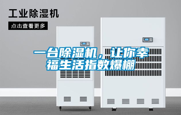 一臺除濕機，讓你幸福生活指數(shù)爆棚