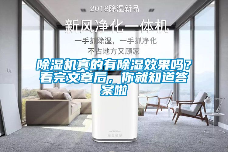除濕機真的有除濕效果嗎？看完文章后，你就知道答案啦