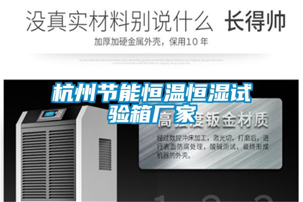 杭州節(jié)能恒溫恒濕試驗(yàn)箱廠(chǎng)家