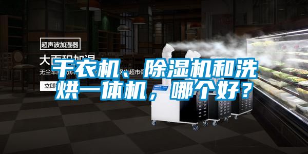 干衣機、除濕機和洗烘一體機，哪個好？
