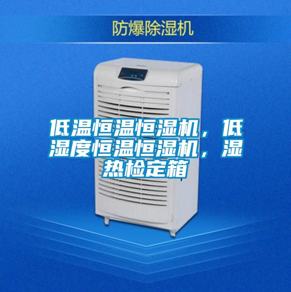 低溫恒溫恒濕機，低濕度恒溫恒濕機，濕熱檢定箱