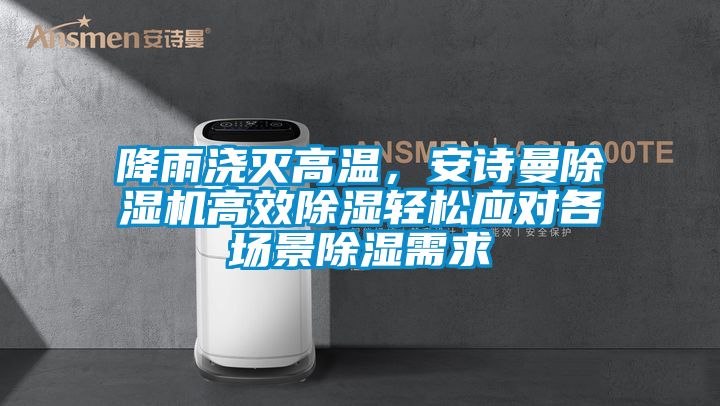 降雨澆滅高溫，安詩曼除濕機高效除濕輕松應(yīng)對各場景除濕需求