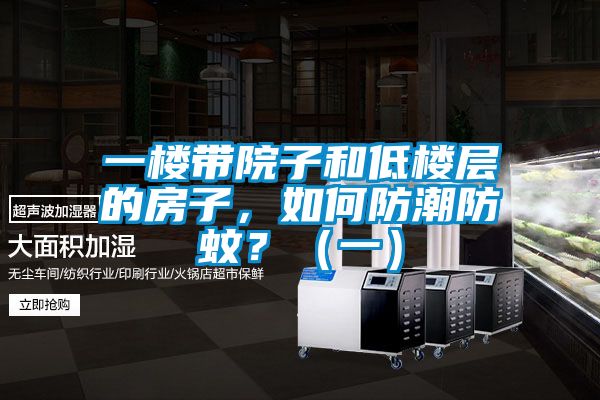 一樓帶院子和低樓層的房子，如何防潮防蚊？（一）